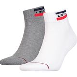 LEVI'S - Enkel Sportsokken met Logo - Grey Combo - 2-pack