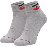 LEVI'S - Enkel Sportsokken met Logo - Grey Combo - 2-pack