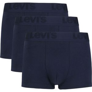 Levi's - 3-Pack Boxershorts - Donkerblauw - Katoen en Elastaan