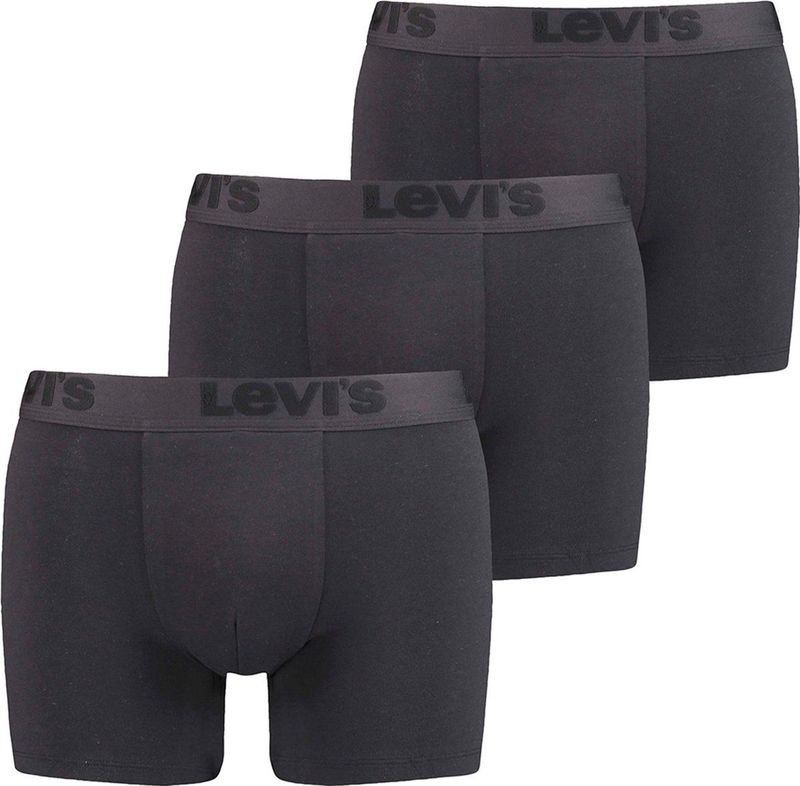 Levi's Boxershorts - Zwart - 3-Pack - 95% Katoen 5% Elastaan