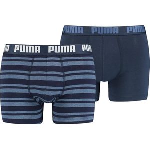 PUMA Heritage ondergoed voor heren, verpakking van 2 stuks, denim, S