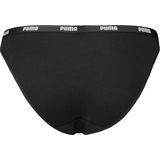 Puma - Dames Bikini Slips - Zwart - 2-Pack - Katoenen Modal