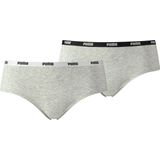 Puma - Iconic Hipster 2P - Dames Boxer - Grijs - 2-Pack
