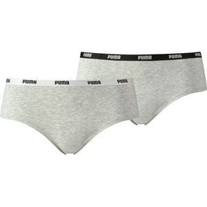 Puma - Iconic Hipster 2P - Dames Boxer - Grijs - 2-Pack