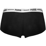 PUMA Panty "PUMA WOMEN MINI SHORT 2P PACK", (Packung, 2er Pack), mit markantem Logo-Bund