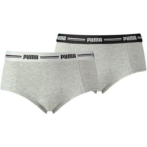 PUMA Minishorts - Grijs - Katoen en Modal - Set van 2