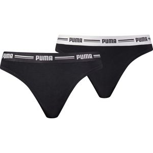 PUMA - Iconic 2P - String - Zwart - Wit - 2 Stuks