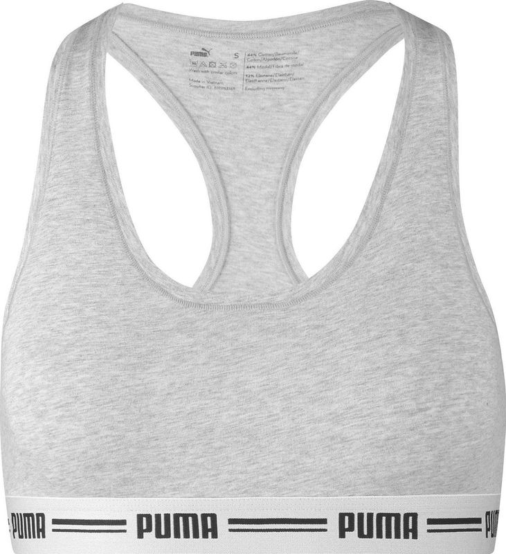 PUMA - Racerback Top - Zwart - Katoen/Modal - Sportief Ondergoed Dames