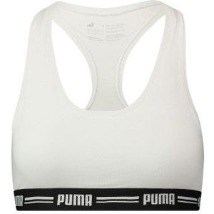 Puma - Iconic Racerback Bra - Wit - Bralette