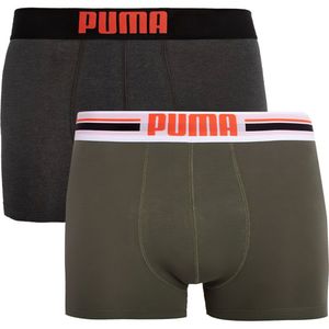 Puma - Boksers 2-Pack - Legergroen - Katoen