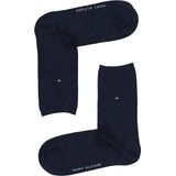 Tommy Hilfiger - Damessokken - Zwart-Wit - Katoen - 2-Pack