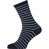 Tommy Hilfiger - Damessokken - Zwart-Wit - Katoen - 2-Pack