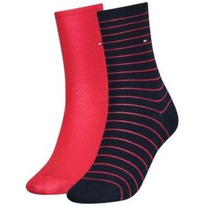 Tommy Hilfiger - Small Stripe - Damessokken - Blauw - 2 stuks