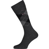 Tommy Hilfiger - Men Sock Check 2p - Huissokken - Antraciet