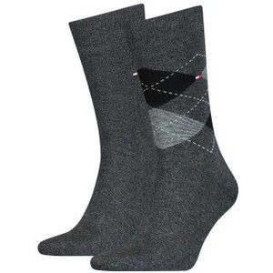 Tommy Hilfiger - Heren Sokken - Zwart - Katoen - Set van 2 Paar