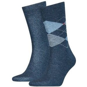 Tommy Hilfiger sokken 2-pack jeans blauw