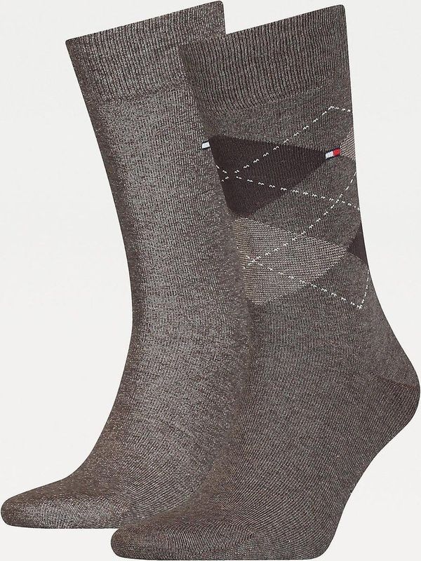 Tommy Hilfiger - Herensokken - Dark Navy - 2 Paar - Katoen