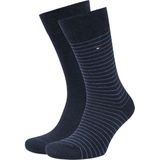 Tommy Hilfiger - Herensokken - Black - Katoen - 2-Paar