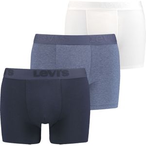 Levi's - Boxershort - Blauw Combo - 95% Katoen, 5% Elastaan - Set van 3
