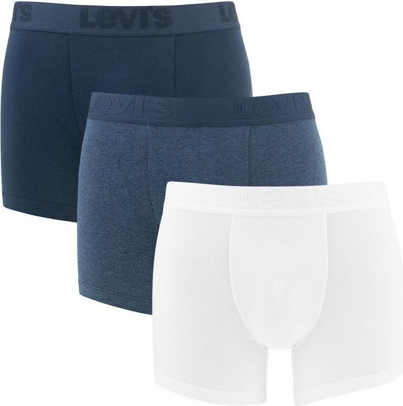 Levi's - Boxershort - Blauw Combo - 95% Katoen, 5% Elastaan - Set van 3