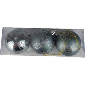 Kerstballen - 3 stuks - Zilver - Onbreekbaar
