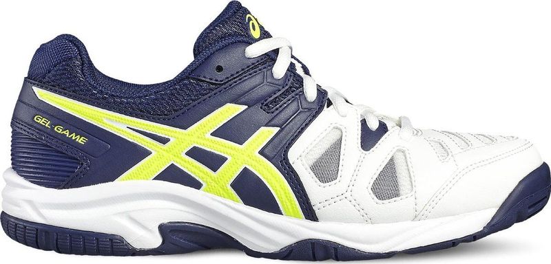 Asics - Gel Game 5 GS - Tennisschoenen - Blauw - Wit - Kunststof