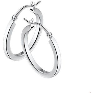 Oorringen - Zilver - Vierkante Buis - 2,5 mm - Hefboom-sluiting