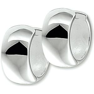 The Jewelry Collection Klapoorringen Bol - Zilver