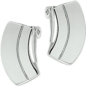 The Jewelry Collection - Oorclips - Zilver - Poli/mat