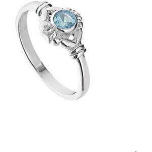 ring strass zilver wit 1010438