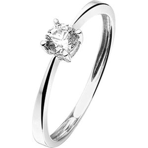 ring zirkonia 14K witgoud 4103671