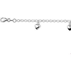 The Jewelry Collection - Armband - Zilver - Hart