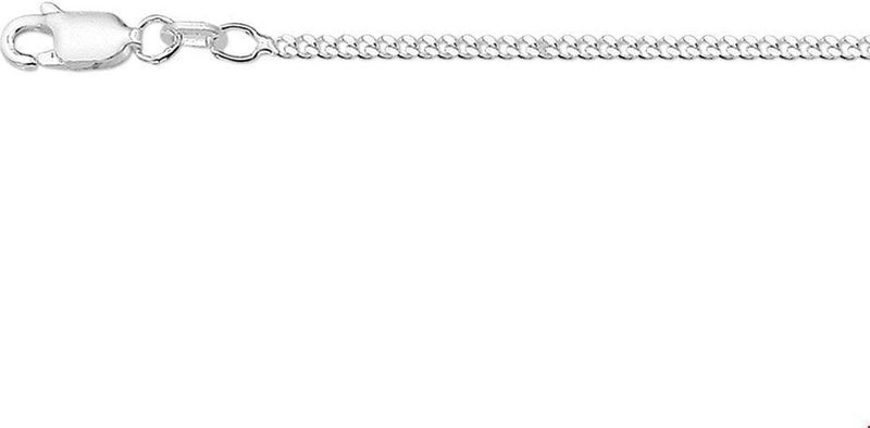 Collier - Gourmette - Zilver - 4-zijdes Geslepen - 2,1 mm