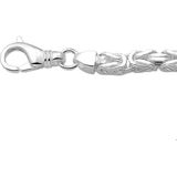 Konings - 6,0 mm - Zilveren Sieraden Accessoire - Wit