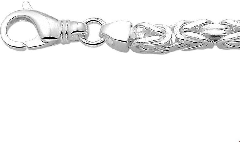 Konings - 6,0 mm - Zilveren Sieraden Accessoire - Wit