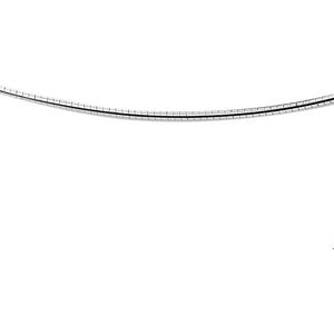collier omega rond 1,6 mm zilver wit 1016376