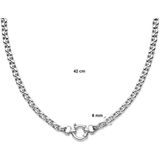 Collier Jasseron 6 mm - Zilver - Groot Springslot