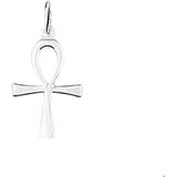 Hanger - Ankh Kruis - Zilver - Wit - 1005196