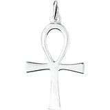 Hanger - Ankh Kruis - Zilver - Wit - 1005196