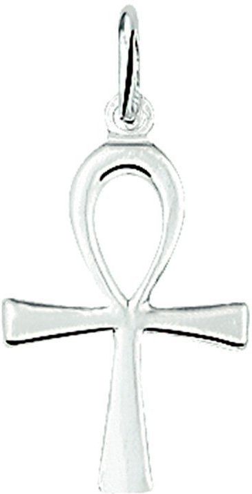 Hanger - Ankh Kruis - Zilver - Wit - 1005196