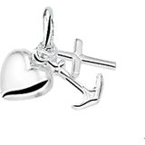 hanger geloof, hoop en liefde zilver wit 1005371