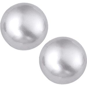 The Jewelry Collection - Oorknoppen - Parel - Zilver Gerhodineerd