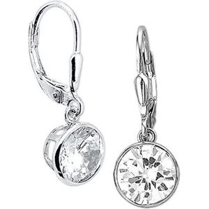 The Jewelry Collection - Oorhangers - Zilver Gerhodineerd - Zirkonia