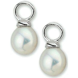 Oorringhangers - Parel - Zilver - Gerhodineerd - 1305786