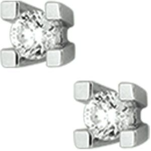 oorknoppen diamant 0.20ct (2x0.10ct) h si 14K witgoud 4102129