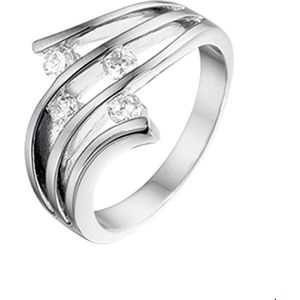 ring zirkonia zilver gerhodineerd 1311329