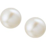 Gerhodineerd - Oorknoppen - Zilver - Zoetwaterparel