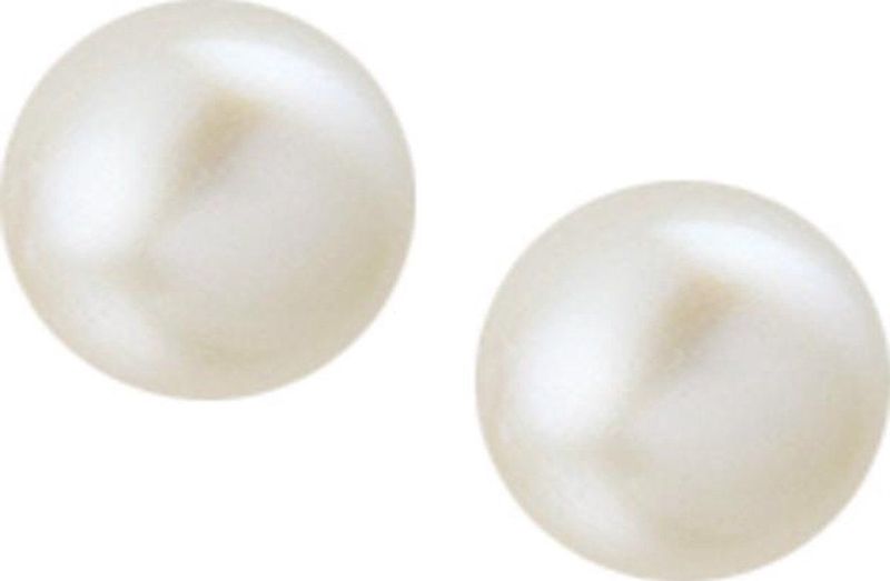 Gerhodineerd - Oorknoppen - Zilver - Zoetwaterparel