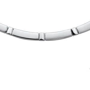 Choker - Gerhodineerd Zilver - Poli/Mat - 5,3 mm - Kettingen