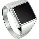Zegelring - Onyx - Zilver Wit - Sieraden